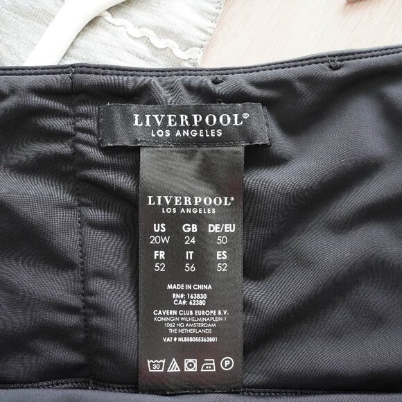 Liverpool Los Angeles Dark GPencil Skirt Size 20W Classic Career Stretch Pull-On - Picture 3 of 3